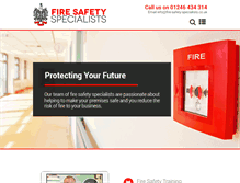 Tablet Screenshot of fire-safety-specialists.co.uk